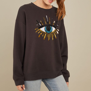 Sweat-shirt longé pour femmes, de bonne qualité, confortable, design à la mode, élégant, nouvelle variété - Product Image 1