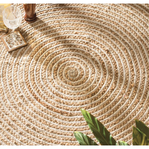 Handmade Eco-friendly Natural Round Bordered Straw Decor Floor Water Hyacinth <b>Rug</b> Classic Style Wholesale in Vietnam - Product Image 4