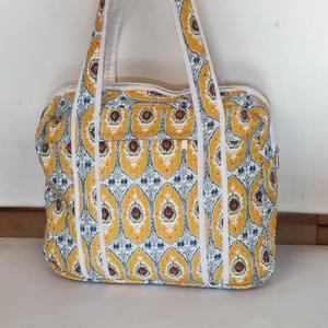 <b>Women's</b> Handmade Designer Tote <b>Messenger</b> <b>Bag</b> with Zipper Closure Button Detail-Portable & Durable Foldable Travel <b>Bag</b> - Product Image 1