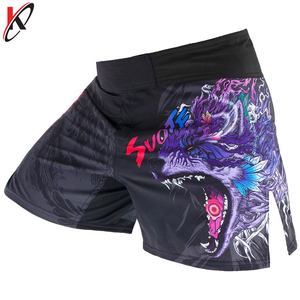 กางเกงขาสั้น MMA สำหรับเล่นฟิตเนสระบายอากาศได้,ชุดมวยแบบสั้นลายเสือมวยไทยมวยสั้น MMA - Product Image 6