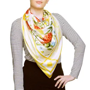 工厂设计高品质批发冬季围巾知名品牌马来西亚轻质高级头巾90 * 90厘米供应商