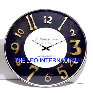 Simple Design Home Decorative <b>Silent</b> Round Stainless Steel Frame Modern Nordic <b>Wall</b> <b>Clocks</b> Circular Pattern - Product Image 5