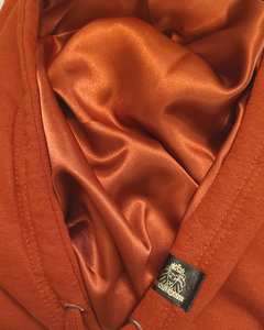 Sweat-shirt molletonné avec Logo personnalisé, sweat en soie de luxe, 100% coton, avec housse lourde brodée, pour hommes, tricot intérieur en Satin, haute qualité - Product Image 5