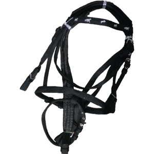 HORSE PP Bridle show Bridle Black IN; dollar 3 tailles cob complet Shetland - Product Image 1