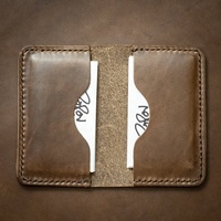 Portefeuille de poche avant minimaliste mince porte-cartes de crédit en cuir véritable Offre Spéciale produits PVR-0001