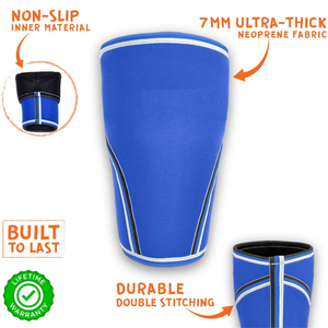 Manchons de genou épais en néoprène de 7mm, support pour haltérophilie, Compression, 5mm, prix d'usine - Product Image 6