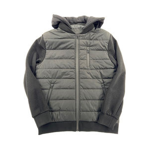 OEM Custom Service Winter Puffer Jackets Fleece Sleeves Breathable Windproof Eco-Friendly Plus Size Adjustable Warm Hoodies - Product Image 1