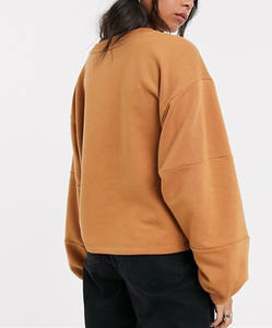 Sweat-Shirt à manches longues pour homme, nouveau Design OEM, personnalisé, Sweat-Shirt en coton Polyester, uni, avec Logo imprimé, col ras du cou, - Product Image 3