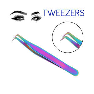 Custom Made Bulk Quantity Stainless Steel Durable <b>Eyelash</b> Tweezers OEM Service Latest Style - Product Image 2