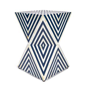 Muebles de estilo lujoso, artículo decorativo, mesa de esquina con acabado de incrustaciones de hueso para el hogar, sala de estar, mesita de noche - Product Image 1