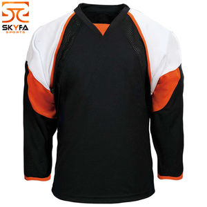 Uniformes de hockey sur glace unisexes de base importants Matériau souple Nom de l'équipe OEM Vêtements de sport imprimés pour adultes Style de jeu - Product Image 2