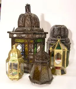 Lanterne Led industrielle de Style marocain de qualité supérieure, éclairage décoratif Vintage, lampe