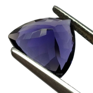 พลอย iolite ธรรมชาติตัดเป็นเหลี่ยมเพชรพลอยขนาด9มม. หินหลวมต่อกะรัตได้รับการรับรองโดย IGI - Product Image 4