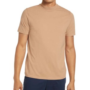 Grande quantité unisexe hauts coton jersey 2024 vente en gros col montant unisexe vêtements d'entraînement hommes à vendre t-shirt respirant - Product Image 1