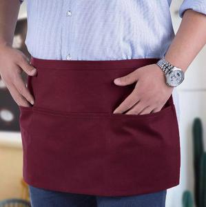 Delantal Largo sin Mangas Unisex 100% Algodón, Delantal de Cintura para Cafetería y Hotel, Uniformes de Trabajo Promocionales - Product Image 3