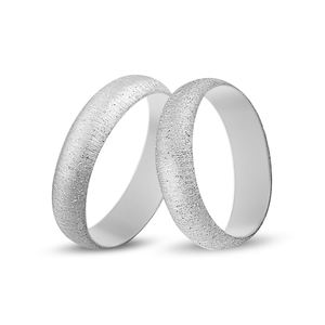 Anillo de oro sólido de 14K, Set personalizado de sortijas de 6mm - Product Image 3