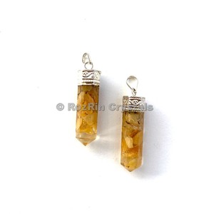 Buy Online Yellow Aventurine <b>Orgonite</b> Pencil Pendants : Yellow Aventurine <b>Orgonite</b> Pencil Pendants For Sale - Product Image 1