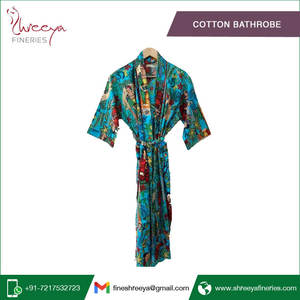 Peignoir en tissu de coton pur, vente en gros, - Product Image 3