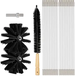 Dryer Vent Cleaning Brush, Lint Remover, Fireplace Chimney Brushes Dryer Vent Duct Cleaning Kit