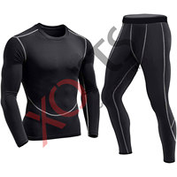 Kaos Rash Guard MMA untuk Menurunkan Berat Badan, Baju Olahraga Kompresi Pria, Pakaian Aktif Gym, Celana Ringan Anti Angin Cepat Kering