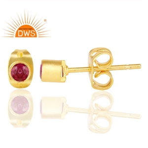 Boucle d'oreille en calcédoine bleue, pendentif classique fait à la main, plaqué or jaune 14k, vente en gros - Product Image 3