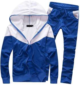 ชุดวิ่งจ๊อกกิ้งลายทางสำหรับผู้ชายเสื้อแขนสั้น + กางเกงขาสั้นแบบผูกเชือกชุดออกกำลังกาย - Product Image 1