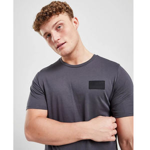 Camiseta de algodón 100% para hombre, prenda de vestir, con cuello redondo, básica y personalizada, barata, venta al por mayor - Product Image 6