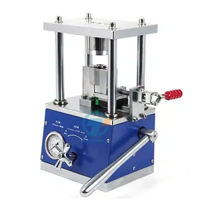 Compact Manual Lab Hydraulic 18650 21700 26650 32650 Cylindrical Battery Case Sealing Crimping Machine