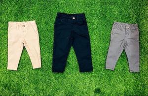 Pantalón Largo Recto Informal para Niños, de Algodón Orgánico 100%, Transpirable y Cómodo, Teñido a la Prenda, de la Mejor Calidad, Personalizado OEM - Product Image 2