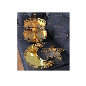 Último diseño de metal Dátiles Dulces Bandeja Exclusiva Calidad de gran tamaño Bandeja para servir postres al precio más barato - Product Image 2