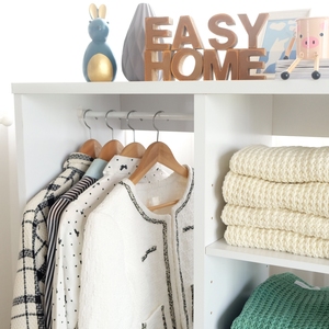 Bedroom extra-thick open wardrobe with 4 casters - Product Image 2