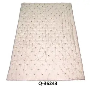 豪華な綿100% インドのキルティング掛け布団セットコットンベッドキルトベッドカバーキングキルト