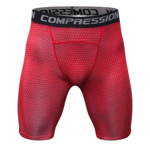 Mallas de compresión personalizadas para hombre, pantalones cortos de compresión de cintura alta, 100% poliéster, para gimnasio, Fitness, entrenamiento, correr, nuevo diseño - Product Image 2