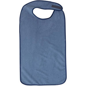Waterproof Adult <strong>Bib</strong> Clothing Protector With Vinyl Backing <strong>for</strong> <strong>Elder</strong> People During Mealtime