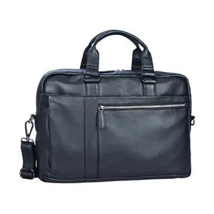 15.6 Inches Large Business Fashion Men Fine Milled Napa Cow Leather Laptop Bag from Trusted Indian Manufacturer