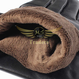 Gants de luxe en cuir véritable, pour hommes, à usages multiples, mélange de cachemire, en laine, personnalisés, bains chaude et froide, hiver, - Product Image 6