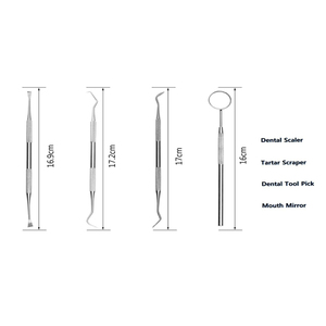 Kit de blanqueamiento Dental, raspador Dental de acero inoxidable, higiene, raspador de dentista, herramienta de selección de cálculo, placa, hilo Dental - Product Image 1