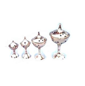 Mirror Polished Brass Butter Pot Style <b>Incense</b> <b>Holder</b> for <b>Sticks</b> Brass <b>Incense</b> <b>Holder</b> Metal Agardan Brass <b>Incense</b> <b>Holder</b> - Product Image 2