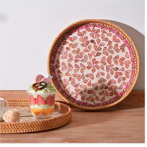 Ensemble de 3 plateaux de service ovales en rotin brun design admirable parfait pour la table de la maison et la cuisine - Product Image 6