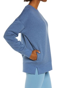 Sudadera de Forro Polar de Algodón con Cuello Redondo, Holgada, Impermeable, Casual, de Manga Larga para Mujer - Product Image 3