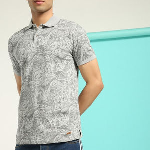 เสื้อโปโลลายทางสำหรับผู้ชายเสื้อถักแขนสั้นพิมพ์ลายขนาดพลัสไซส์ผลิตตามสั่ง - Product Image 3