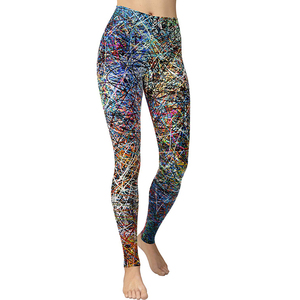 OEM Custom Design High- Women's XXL Size Leggings Latest Casual Style Solid Pattern Breathable Anti-UV Spandex/Nylon - Product Image 4