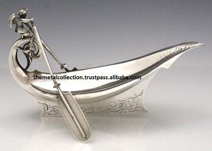 Cuenco moderno de Metal pulido para servir en barco, vajilla de decoración para el hogar, Hotel, ensalada y frutas, diseño moderno - Product Image 3