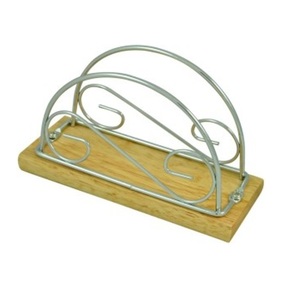 Vente en gros de porte-serviettes de mariage outil de décoration de la maison porte-serviettes en métal solide fini de couleur grise - Product Image 6