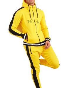 yellow jogging suit