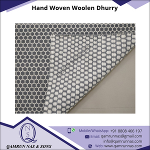 2021 exclusif Durable lavable élégant moderne 100% laine Dhurry tapis ensemble tissé à la main tapis pour la prière de bureau à domicile - Product Image 5