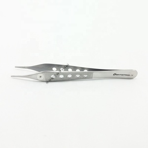 Adson 12 cm Manuel Dressing Forceps Instruments Chirurgicaux Dentaires en Acier Dentelé PK 5 Ans Approbation CE Logo Personnalisé Inoxydable - Product Image 1