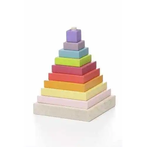 Houten Ring Stapelaar Speelgoed Houten Piramide Educatief Speelgoed Stapelen Speelgoed