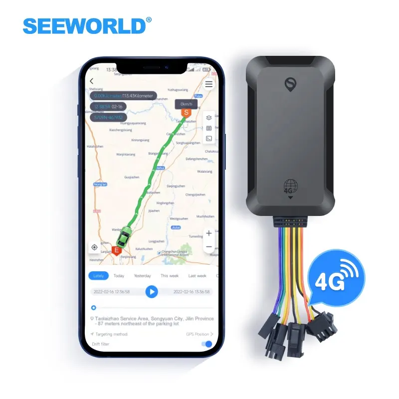 SEEWORLD S5L Waterproof 4G Tracker With GPS Tracking Software Platform SOS Over Speed Alarm Voice Monitoring