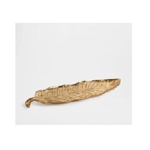 Ensemble de 2 plateaux décoratifs en métal doré pour étagères et tables, vente en gros - Product Image 6